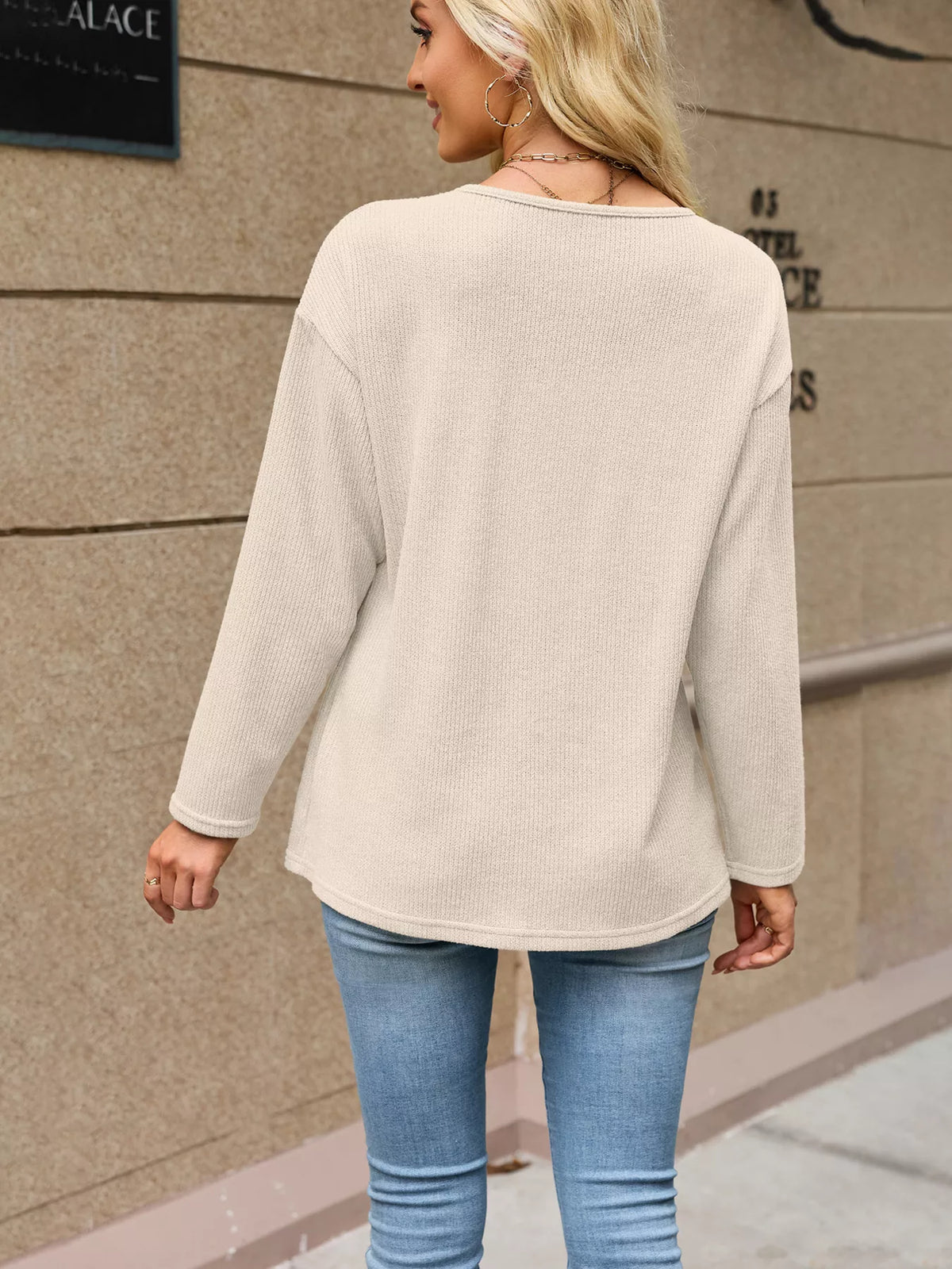 V-Neck Button-Down Cardigan - Lilixa.store
