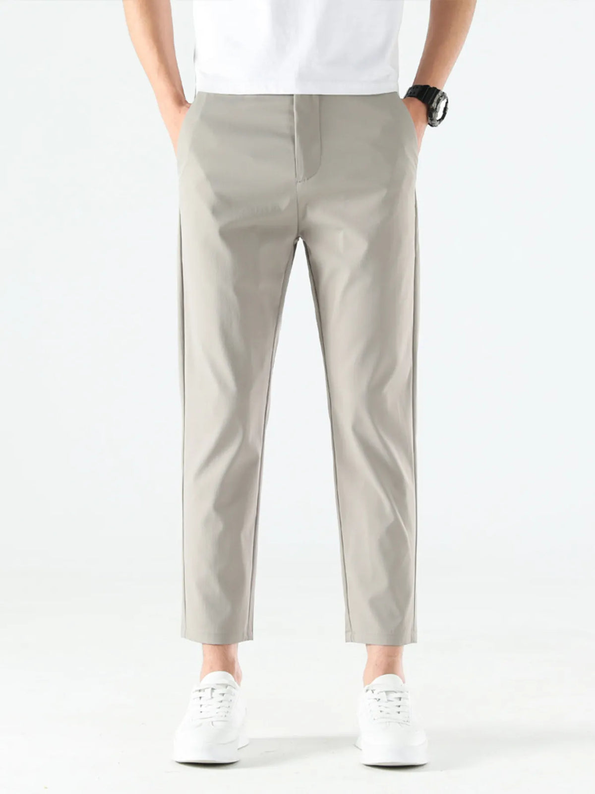 Men's Loose Fit Pants in Khaki