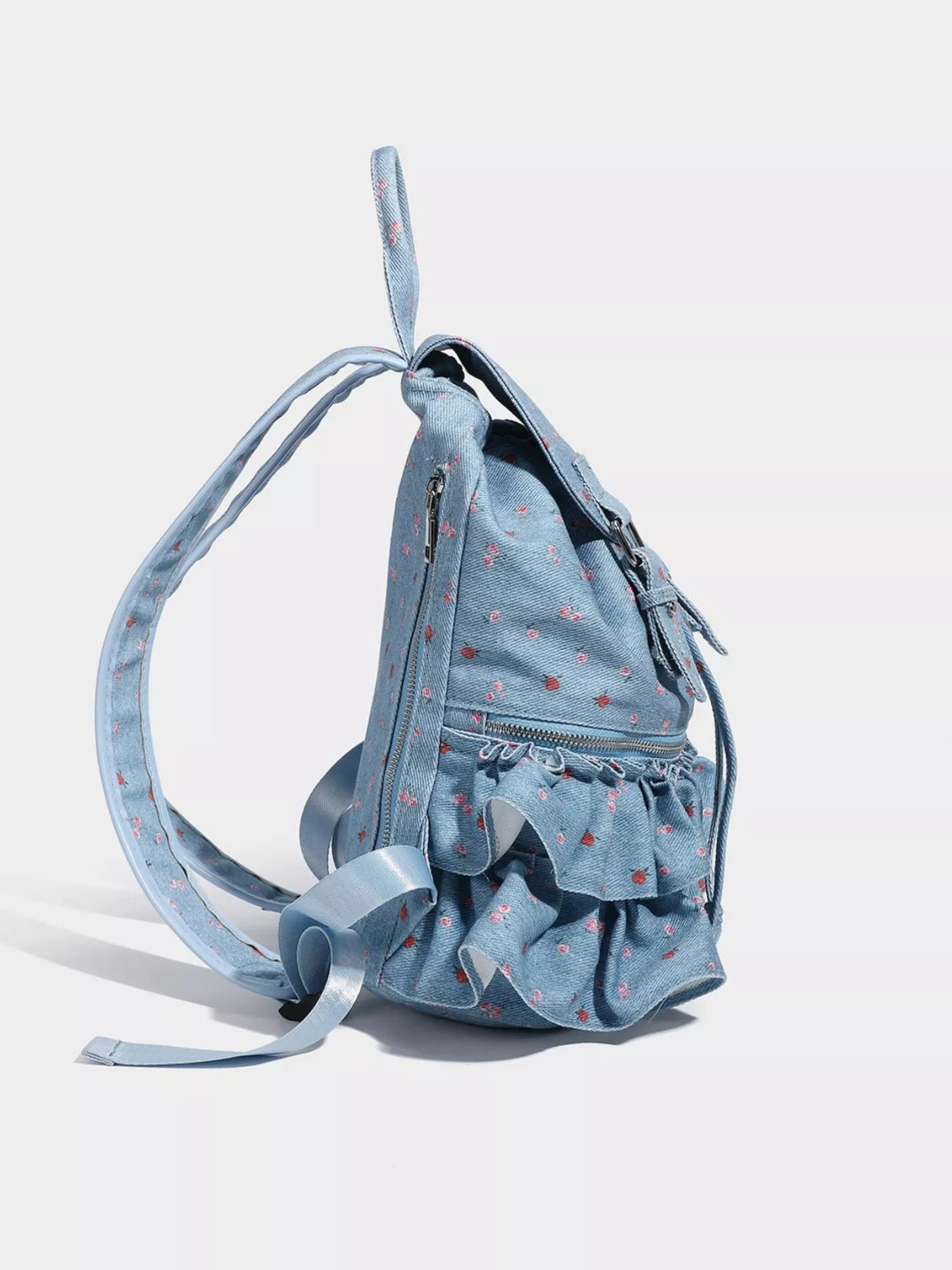 Floral Ruffle Backpack Bag - Lilixa.store