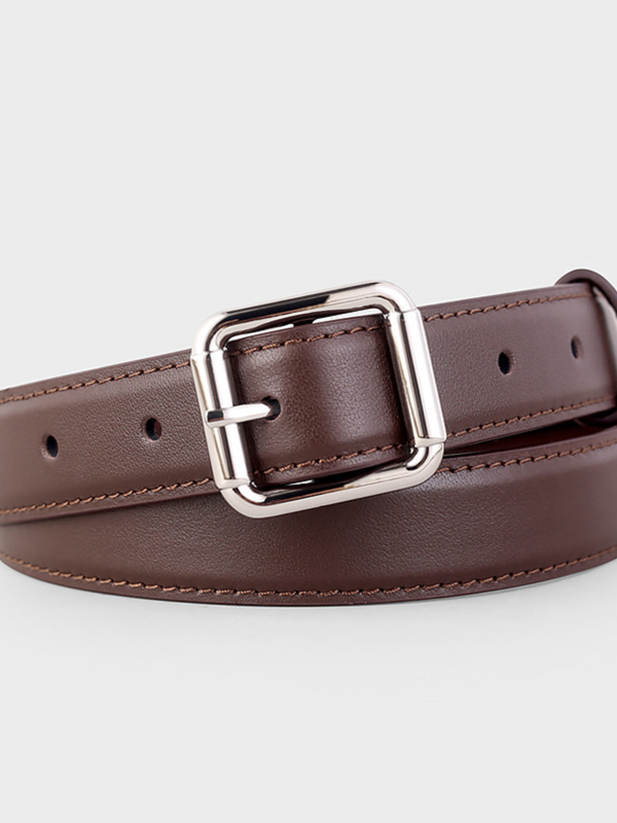 Square Buckle Leather Belt - Lilixa.store