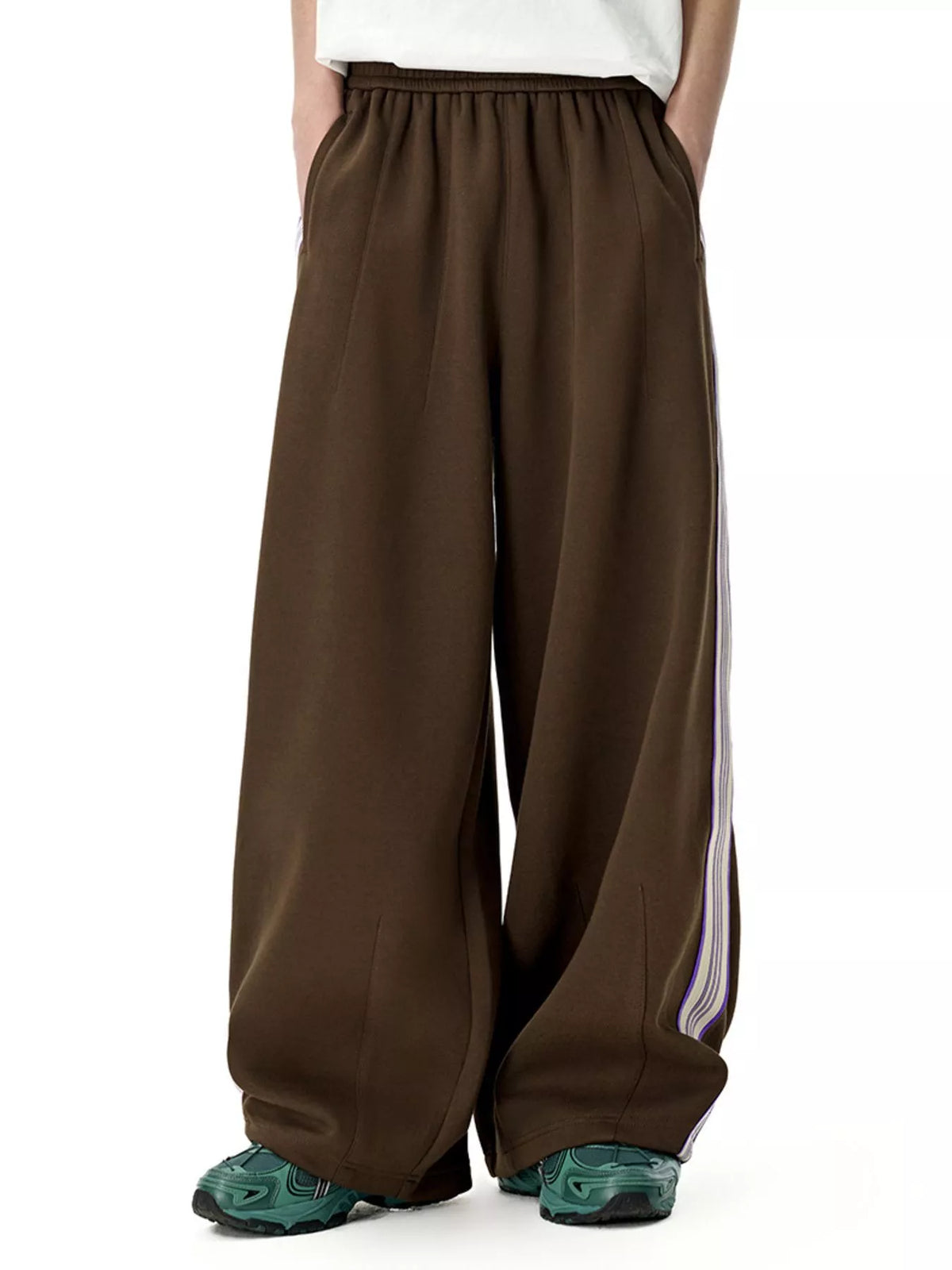 Men's Side Striped Wide Leg Pants, view 2