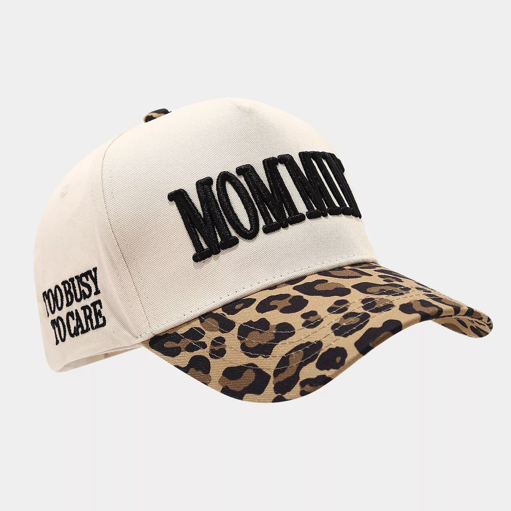 Leopard Embroidered Slogan Baseball Cap - Lilixa.store