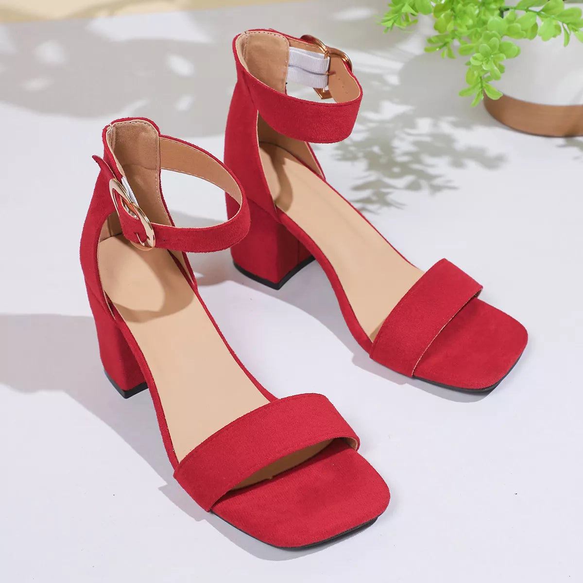 Open Toe Block Heels Sandals, view 4