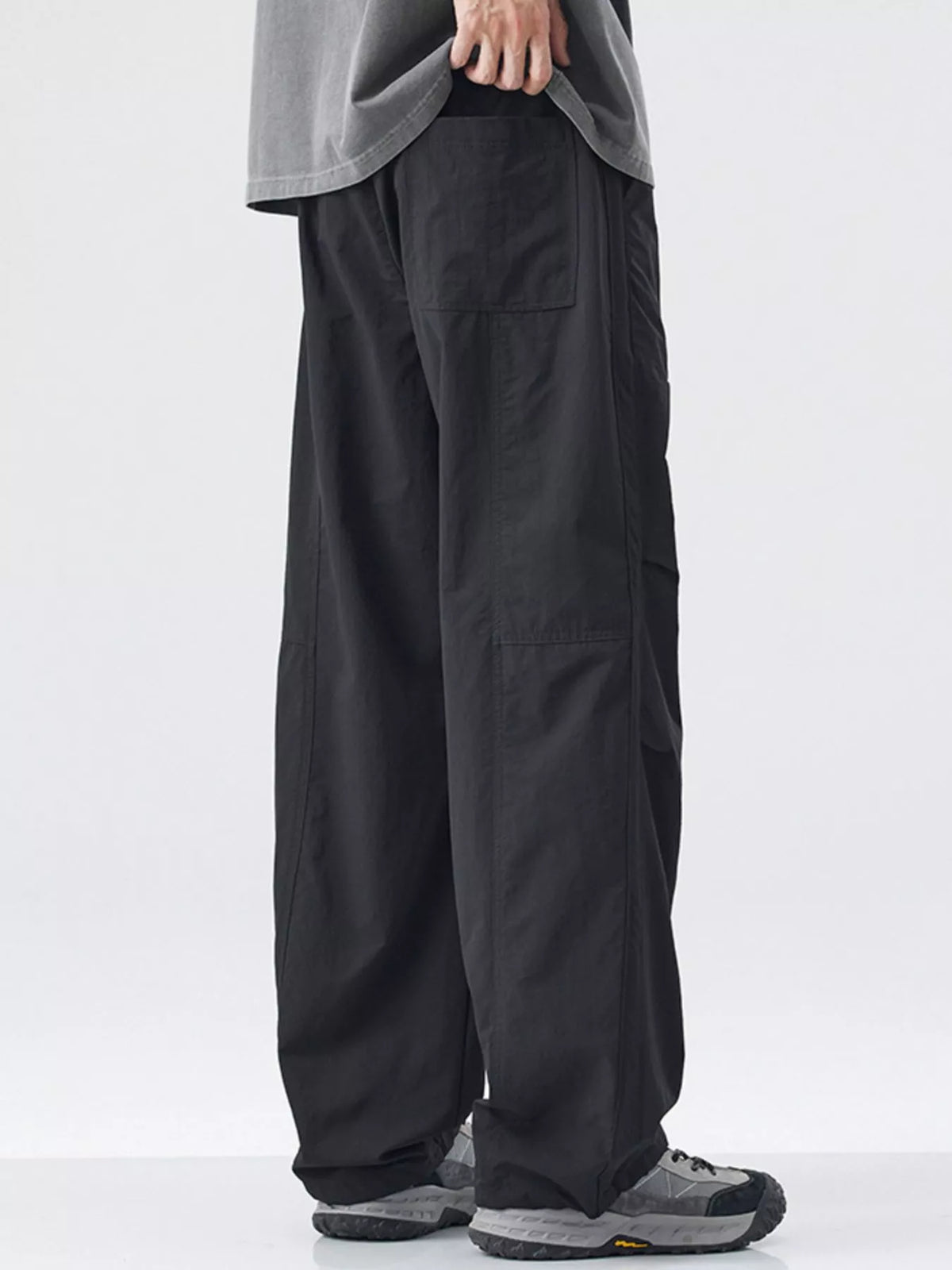 Men's Loose-Fit Drawstring Wide Leg Pants, view 5