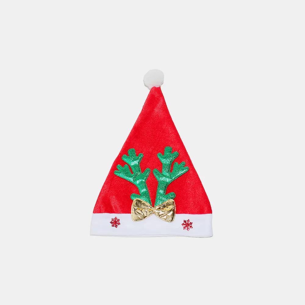 2 Piece Antler Christmas Hat with pompom - Lilixa.store