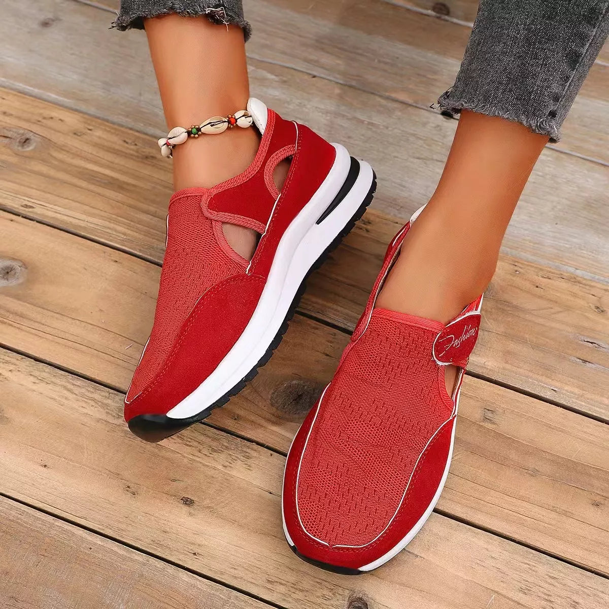 Breathable Mesh Velcro Shoes - Lilixa.store