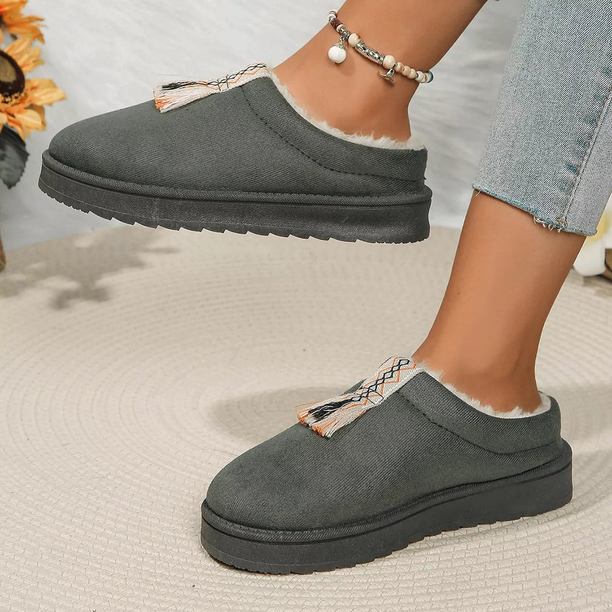 Round Toe Platform Slippers - Lilixa.store
