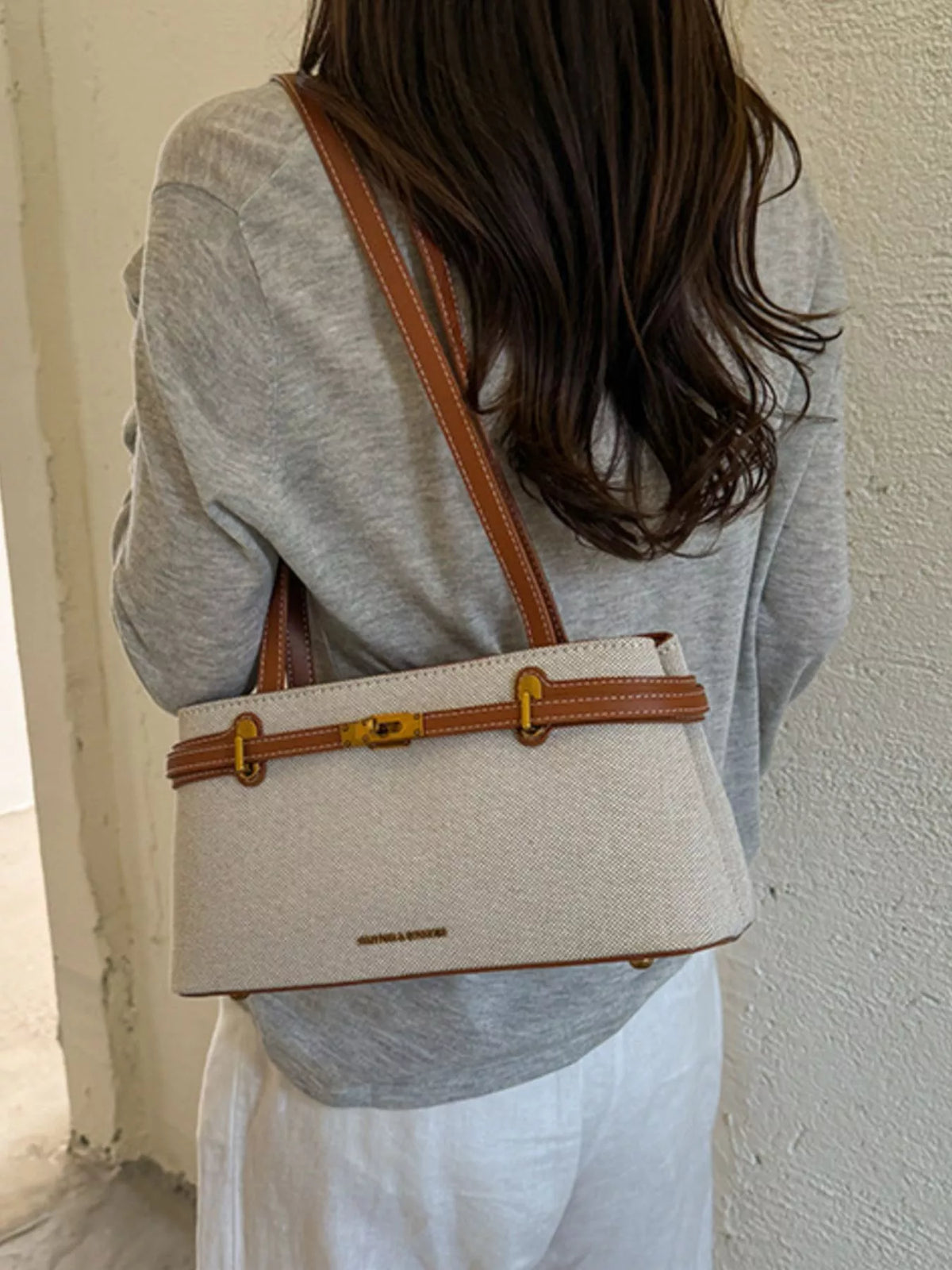 Decorative Buckle Shoulder Bag - Lilixa.store