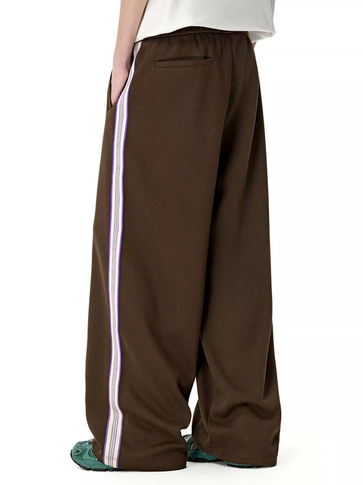 Men's Side Striped Wide Leg Pants, view 3