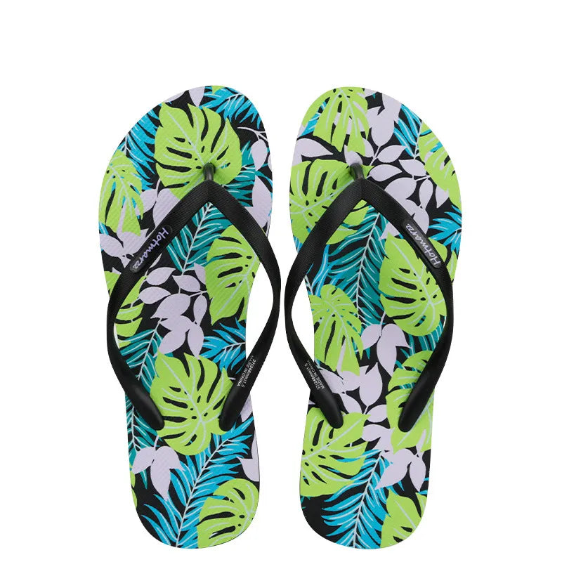 Tropical Print Summer Slippers - Lilixa.store