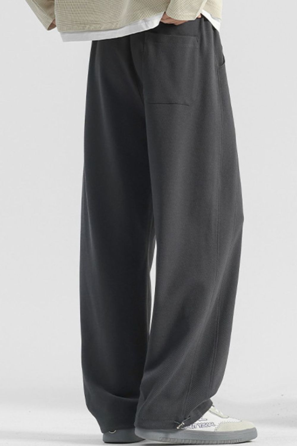 Men's Plus Size Casual Loose Fit Drawstring Sweatpants, view 3
