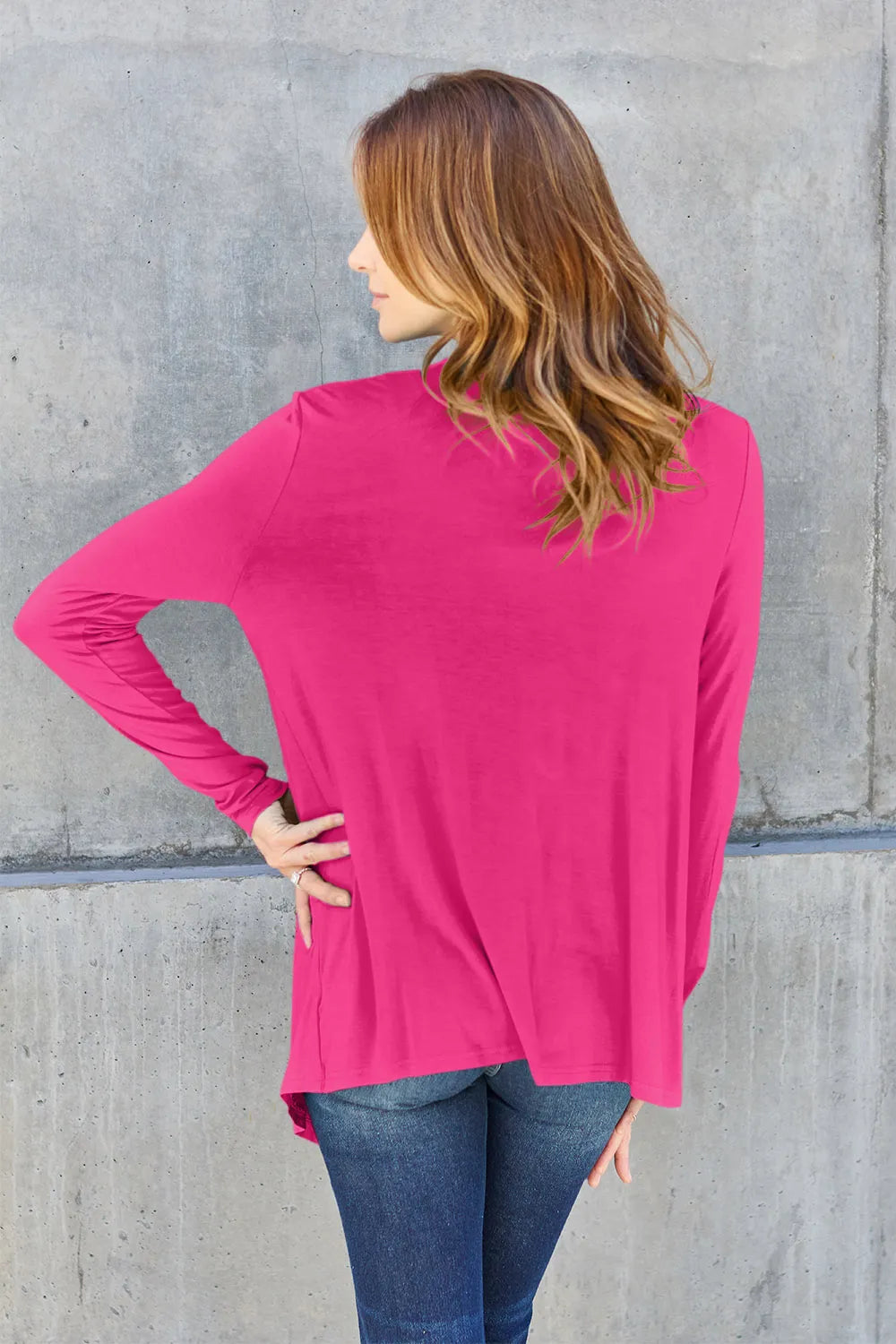 Basic Bae Full Size Open Front Long Sleeve Cardigan - Lilixa.store