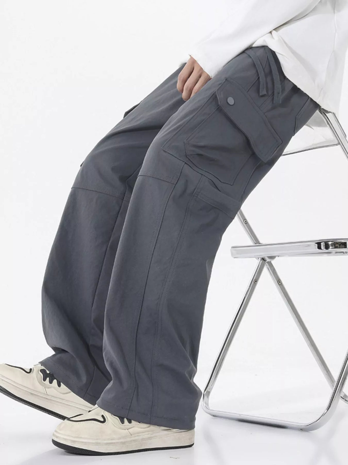 Men's Full Size Multi-Pocket Cargo Utility Pants Plus Size, view 9