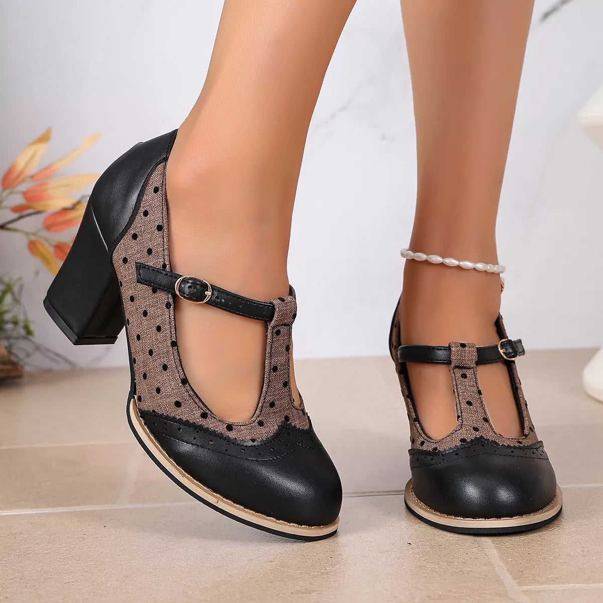 Point Toe Block Heels Pumps - Lilixa.store
