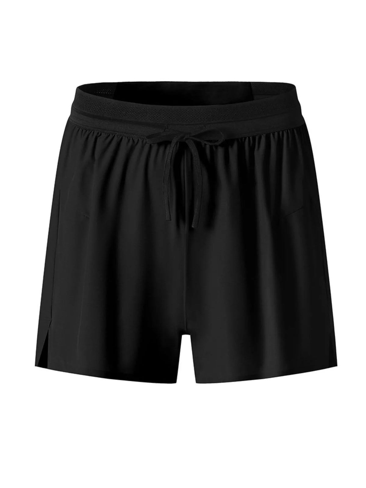 Men's Full Size Lightweight Breathable Active Shorts Plus Size in Black