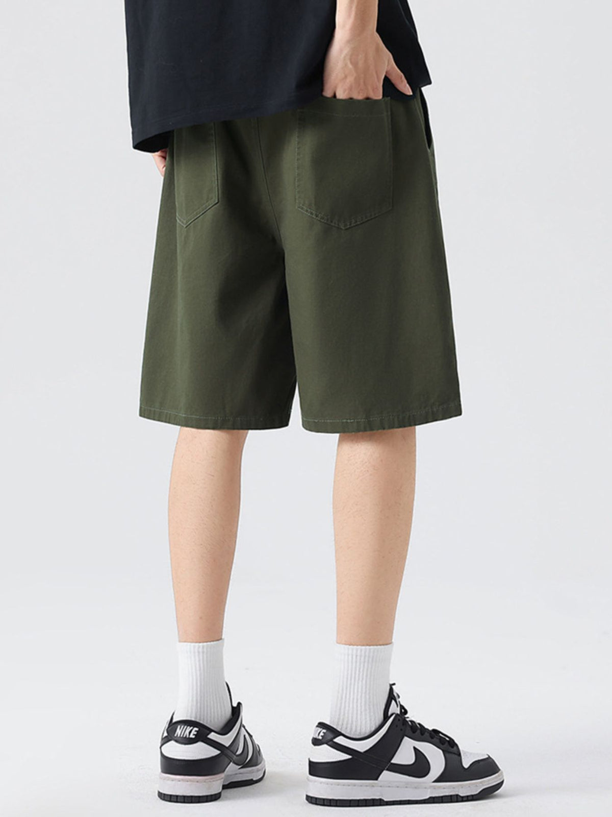 Men's Full Size Casual Loose-Fit Drawstring Shorts Plus Size, view 5