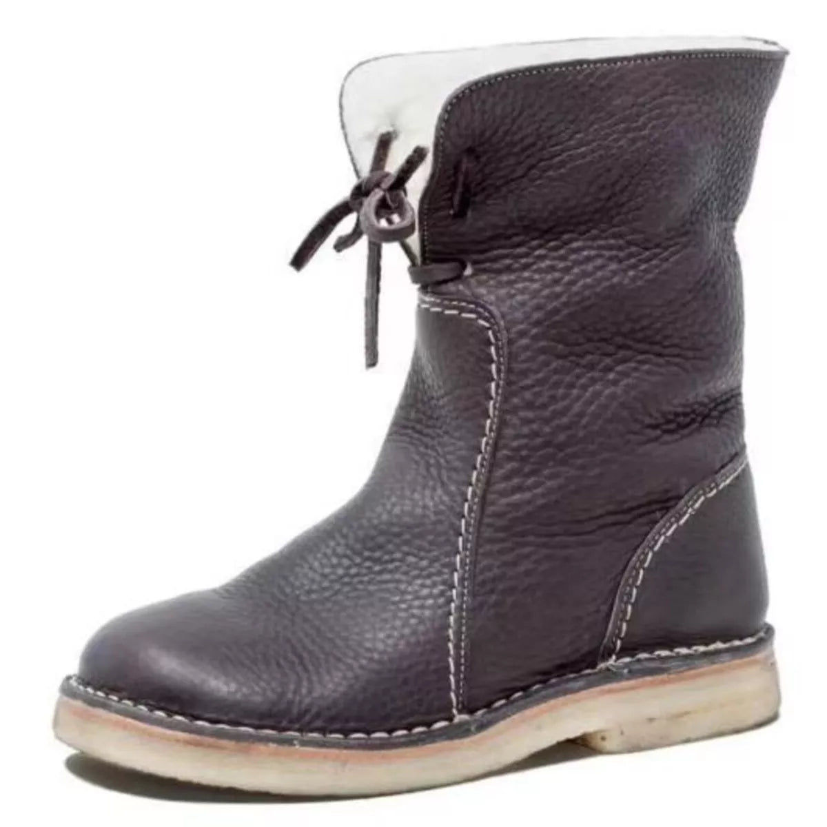 Round Toe Flats Boots - Lilixa.store