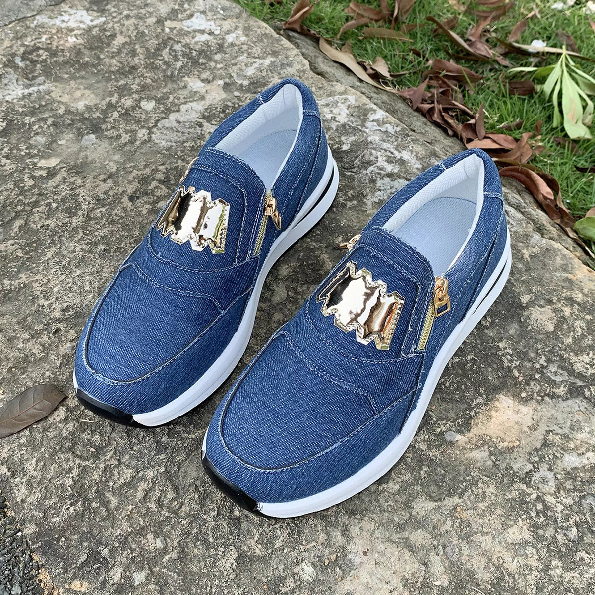 Round Toe Platform Slip-Ons, view 12