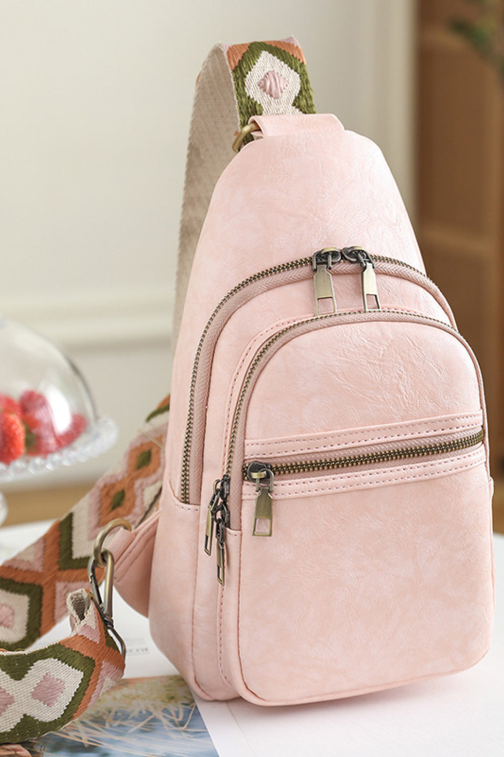 Adored It's Your Time PU Leather Sling Bag - Lilixa.store