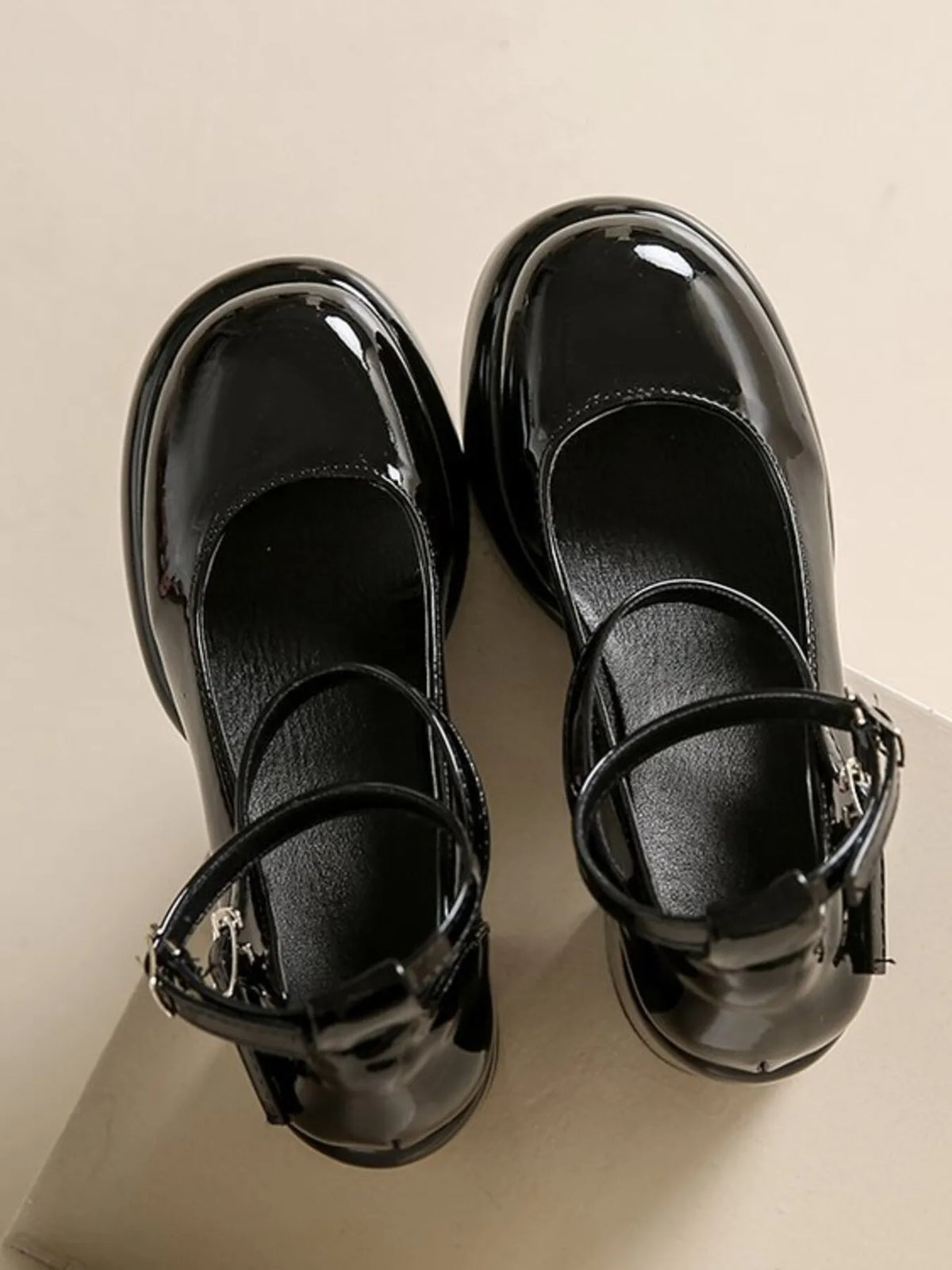 Patent Leather Mary Jane Platform Pumps - Lilixa.store