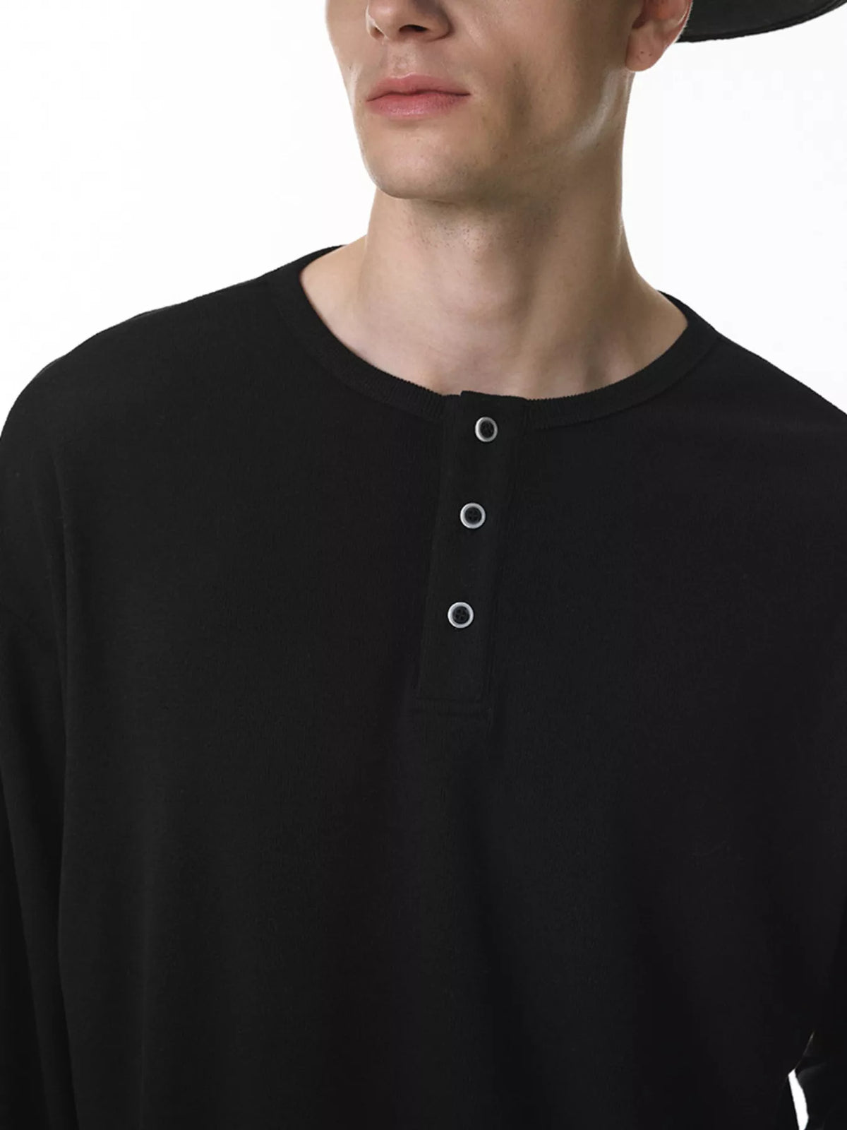 Men's Long Sleeve Henley T-Shirt - Lilixa.store