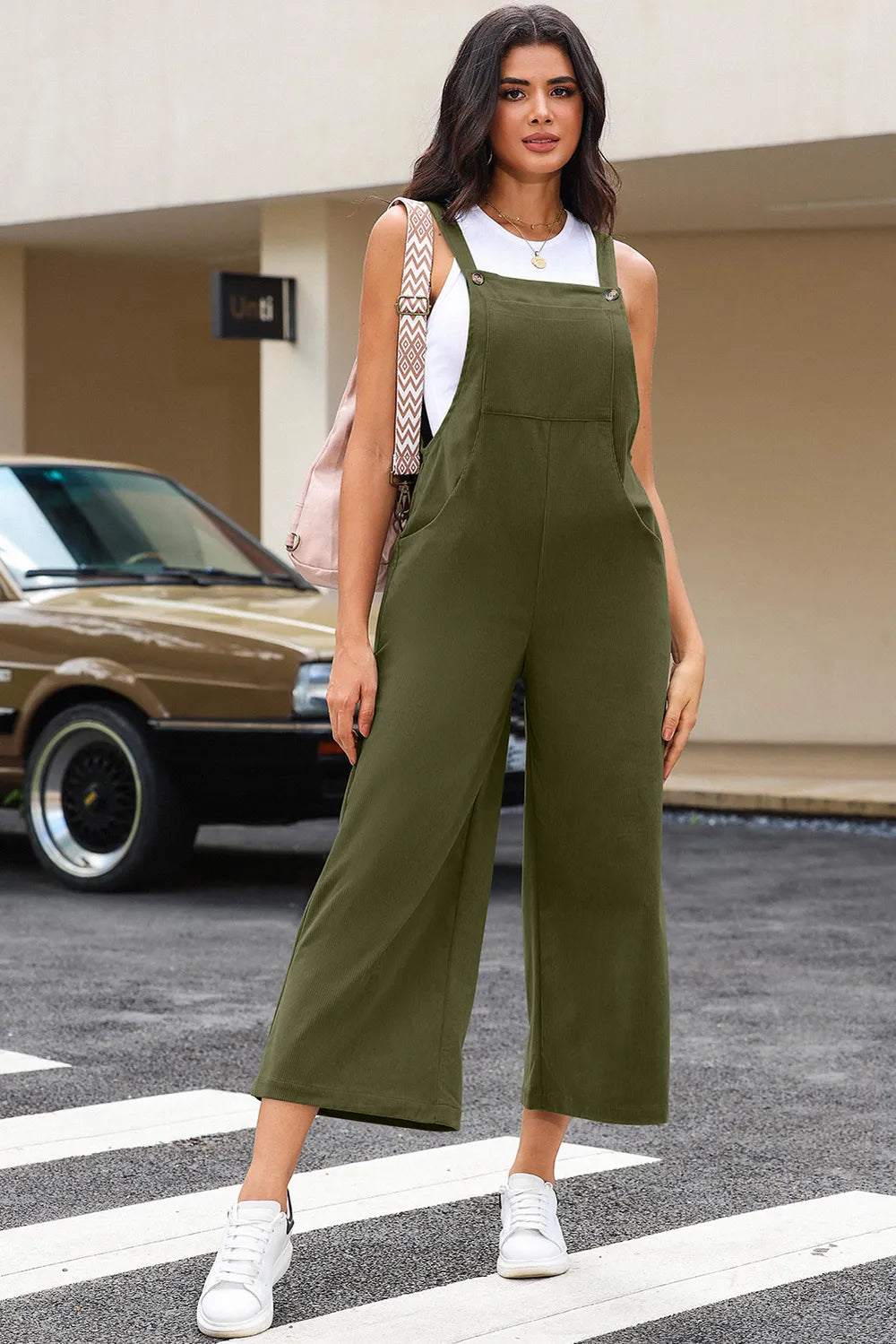 Pocketed Wide Leg Overall - Lilixa.store