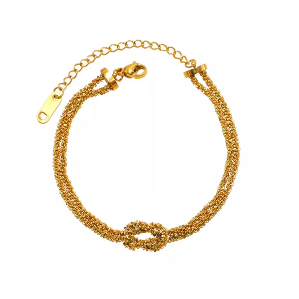 Stainless Steel Twisted Chain Bracelet, view 3