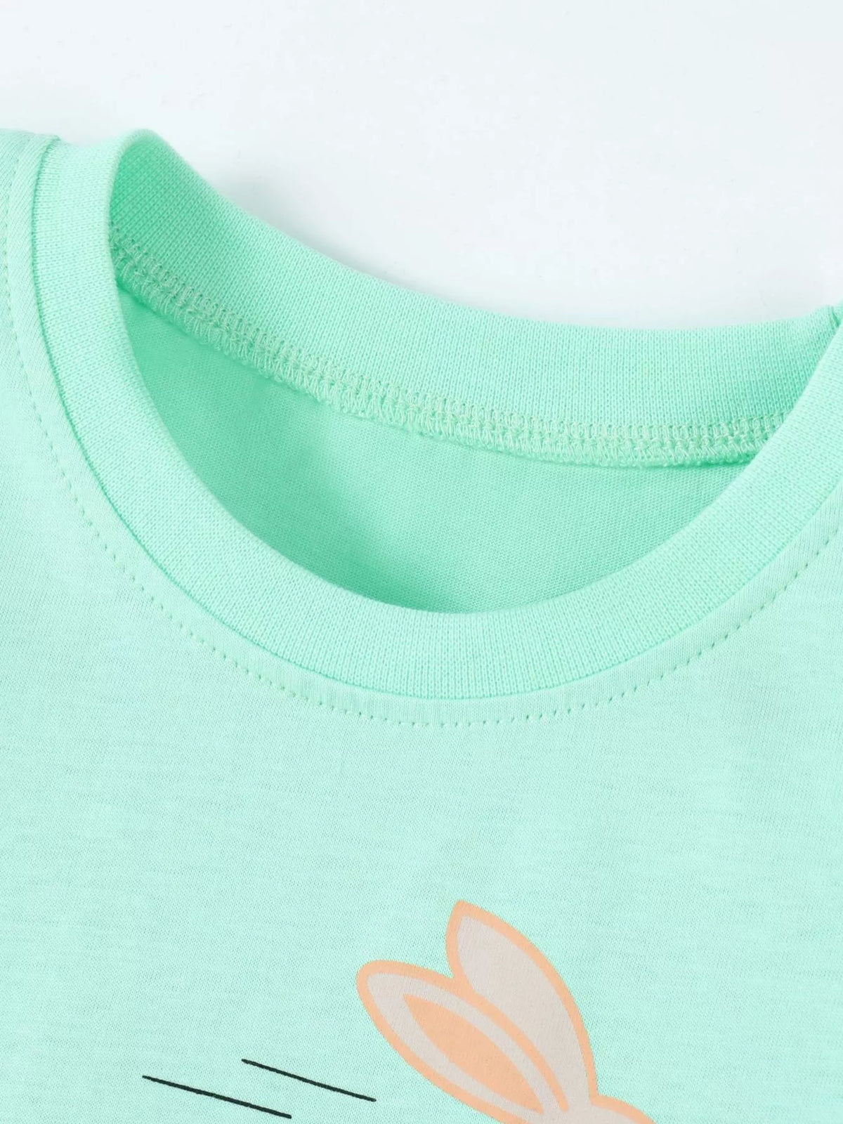 Children's Snail and Bunny Race Graphic Short Sleeve T-Shirt - Lilixa.store