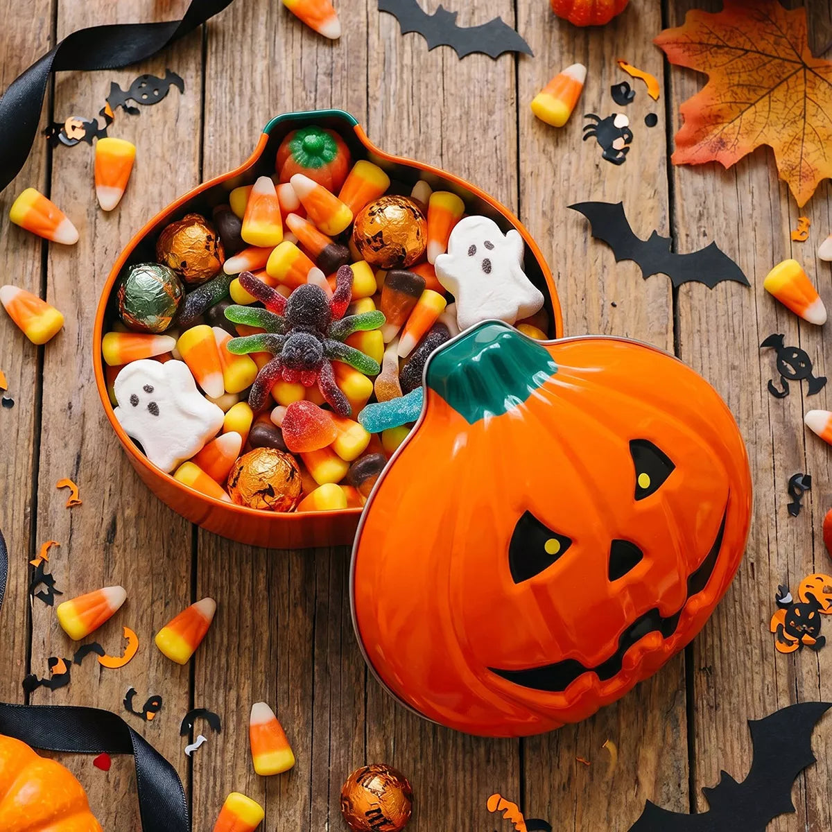 Decorative Pumpkin-Shaped Halloween Storage Box - Lilixa.store
