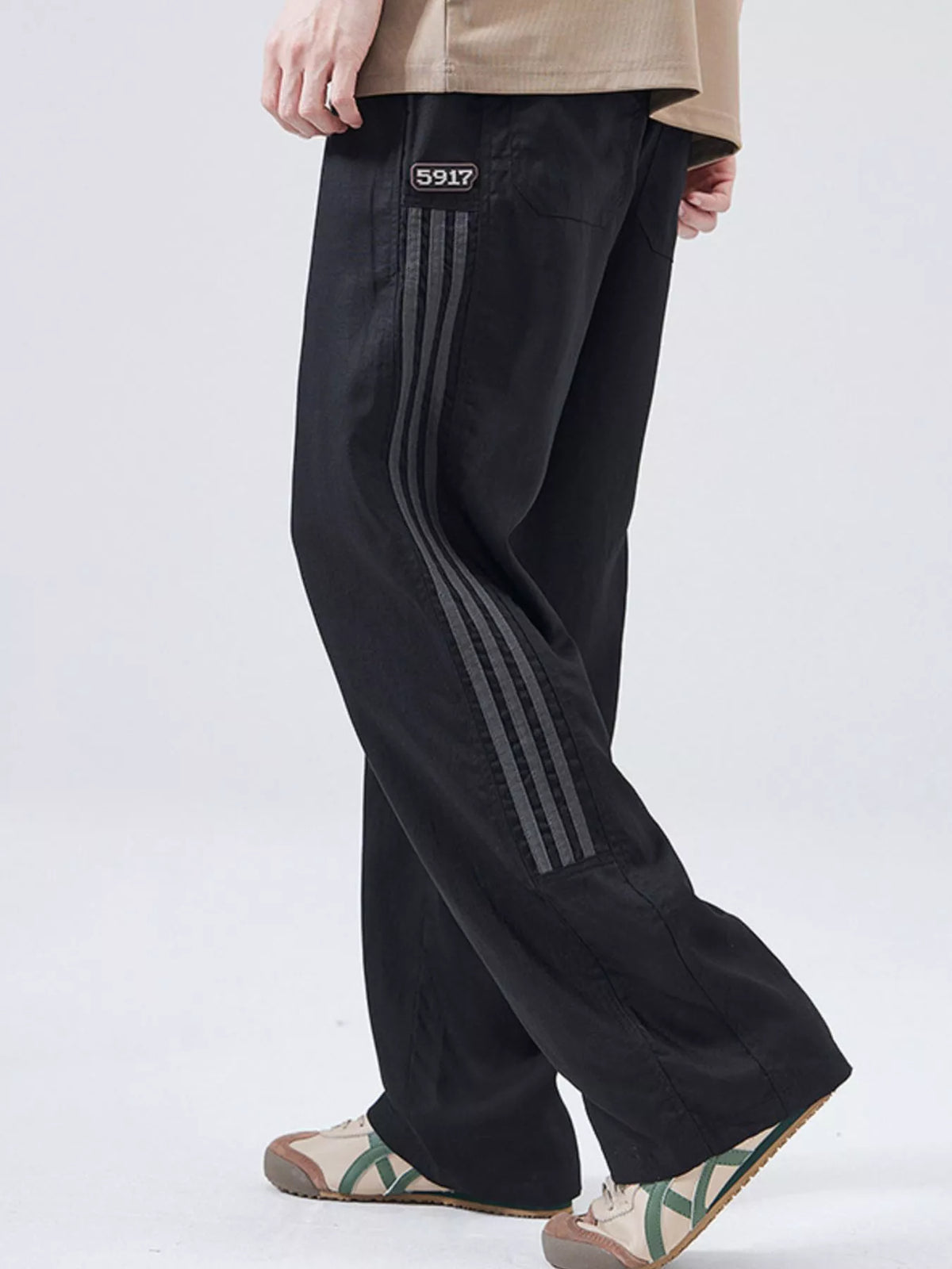 Men's Full Size Casual Loose-Fit Drawstring Pants Plus Size, view 3