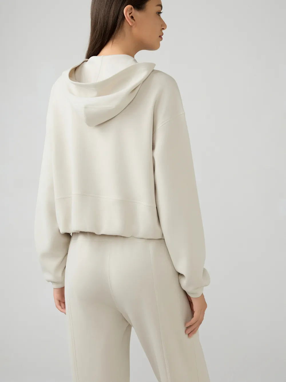 Millennia Zip Up Dropped Shouder Active Hooded - Lilixa.store