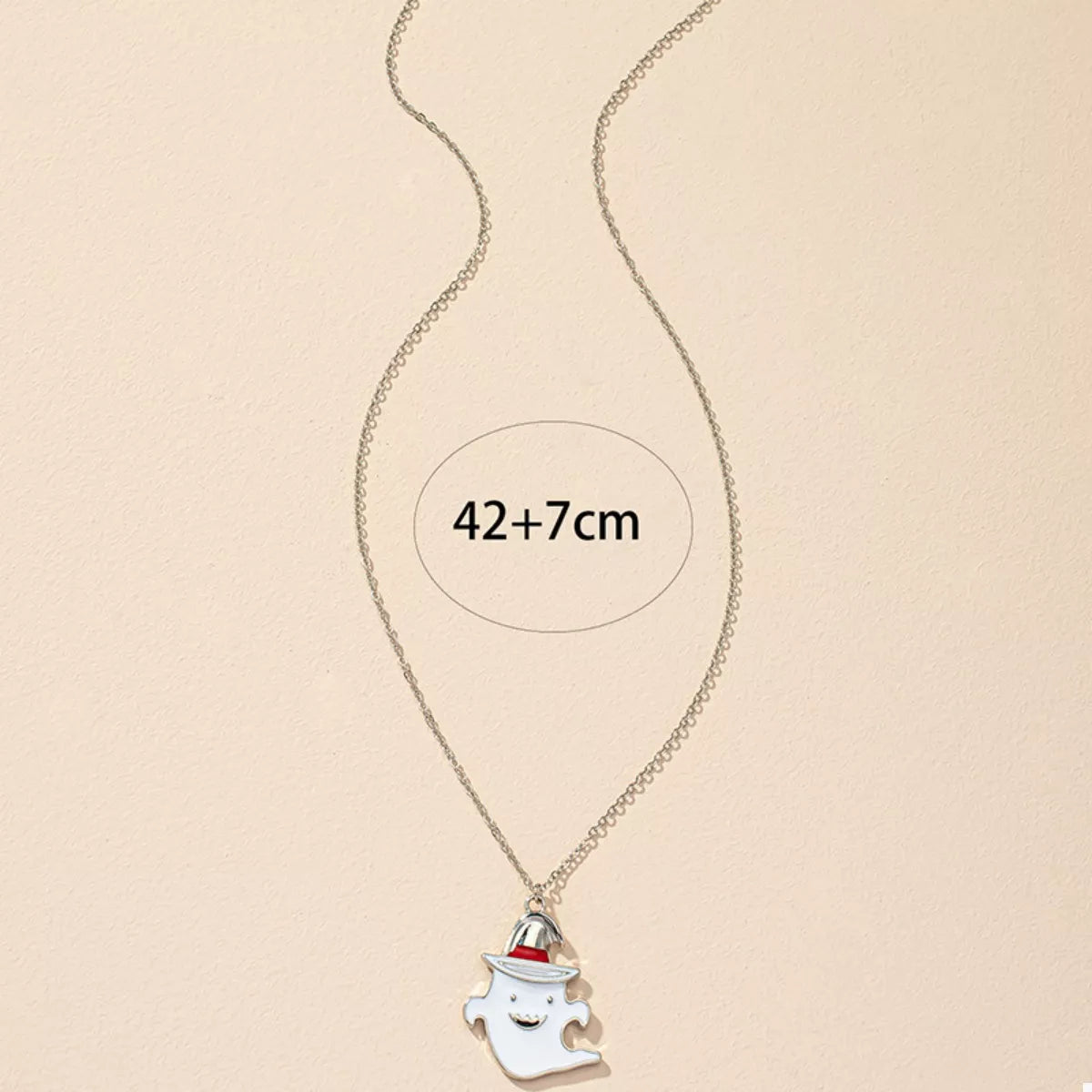 Halloween Cute Ghost Pendant Necklace - Lilixa.store