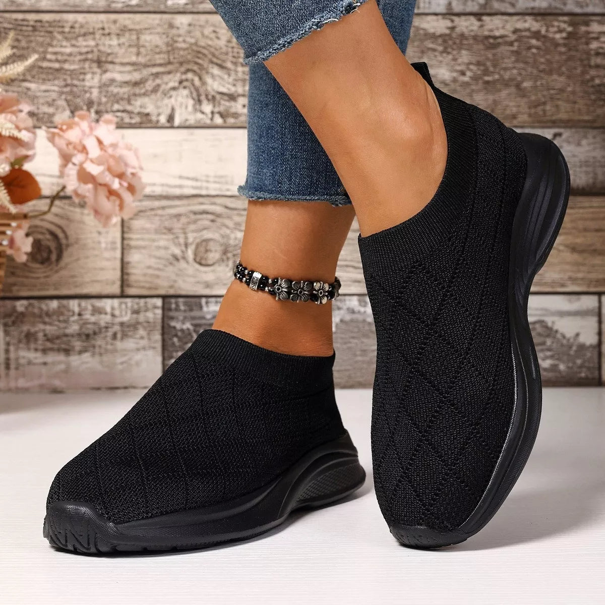 Breathable Mesh Round Toe Shoes - Lilixa.store