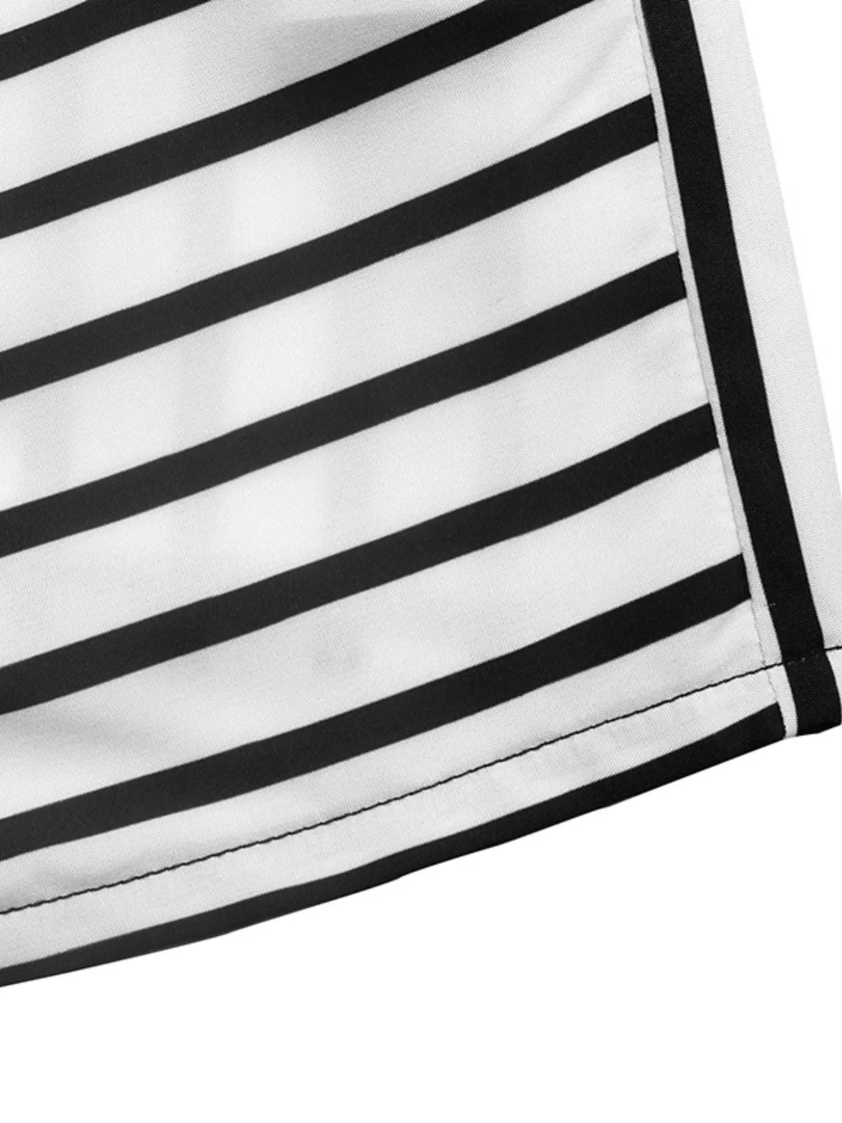 Striped Color Block Surplice Shirt - Lilixa.store