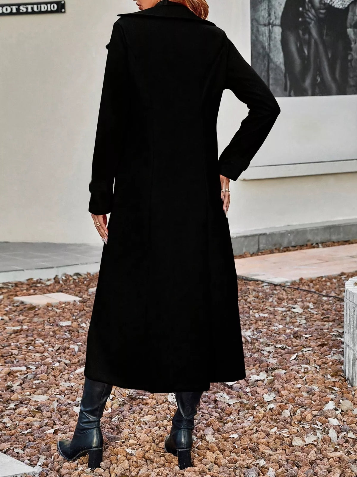 Double-Breasted Longline Coat