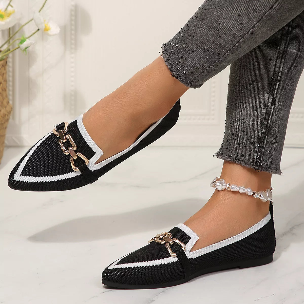 Point Toe Slip-Ons - Lilixa.store