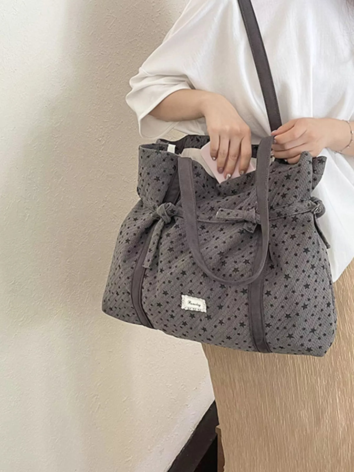 Star-Patterned Casual Shoulder Bag - Lilixa.store