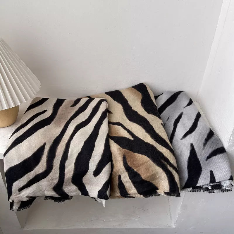 Zebra Print Lightweight Scarf - Lilixa.store