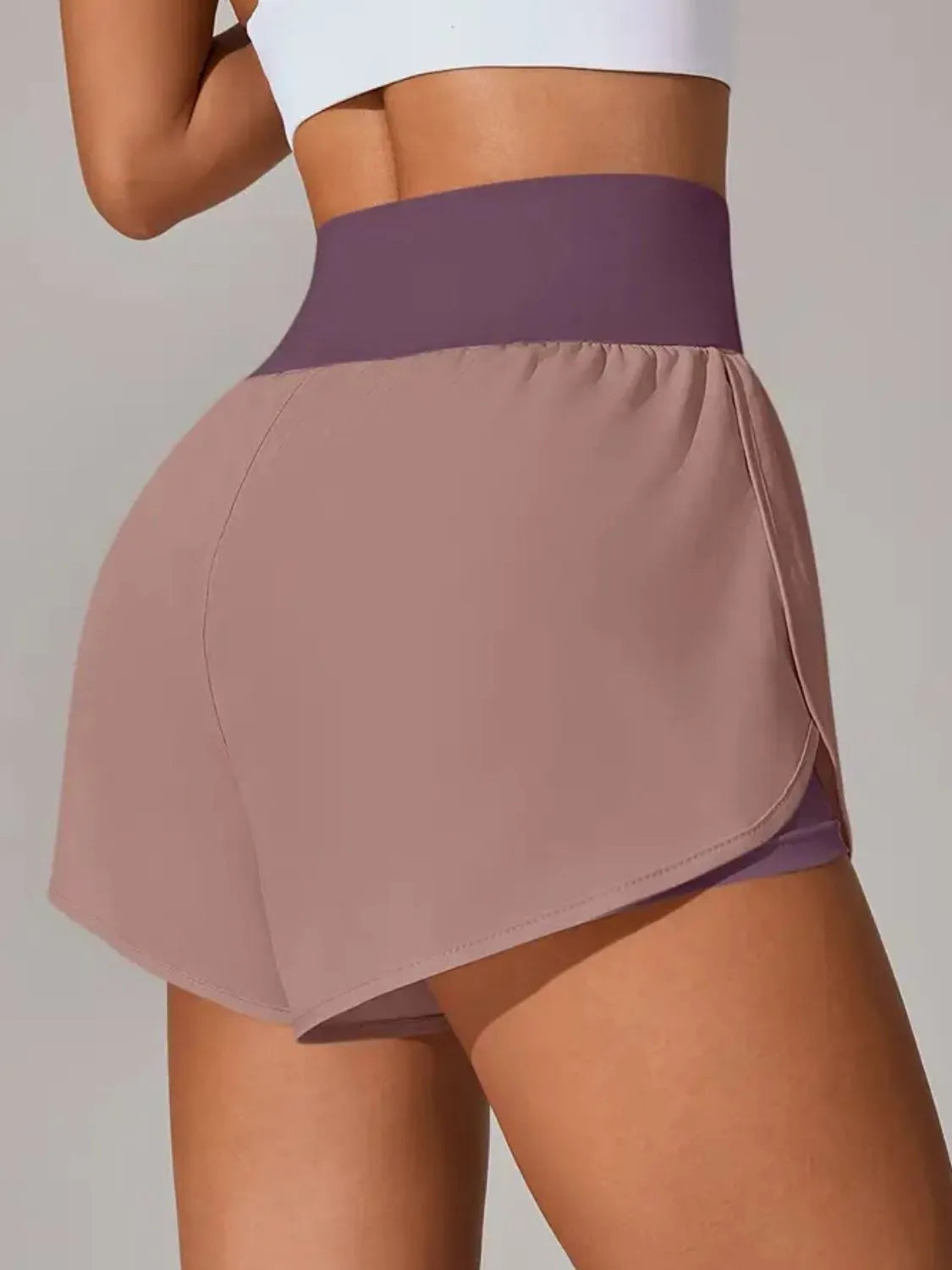 Pocketed High Waist Active Shorts - Lilixa.store