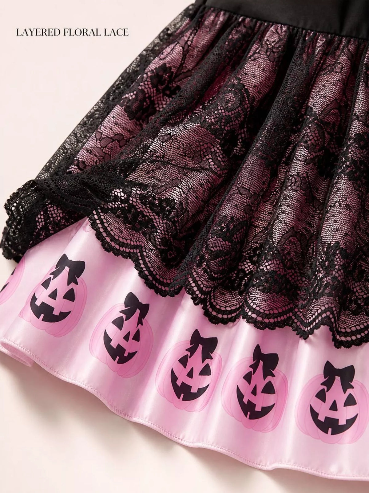 Children's Halloween Lolita Style Pumpkin Print Dress - Lilixa.store