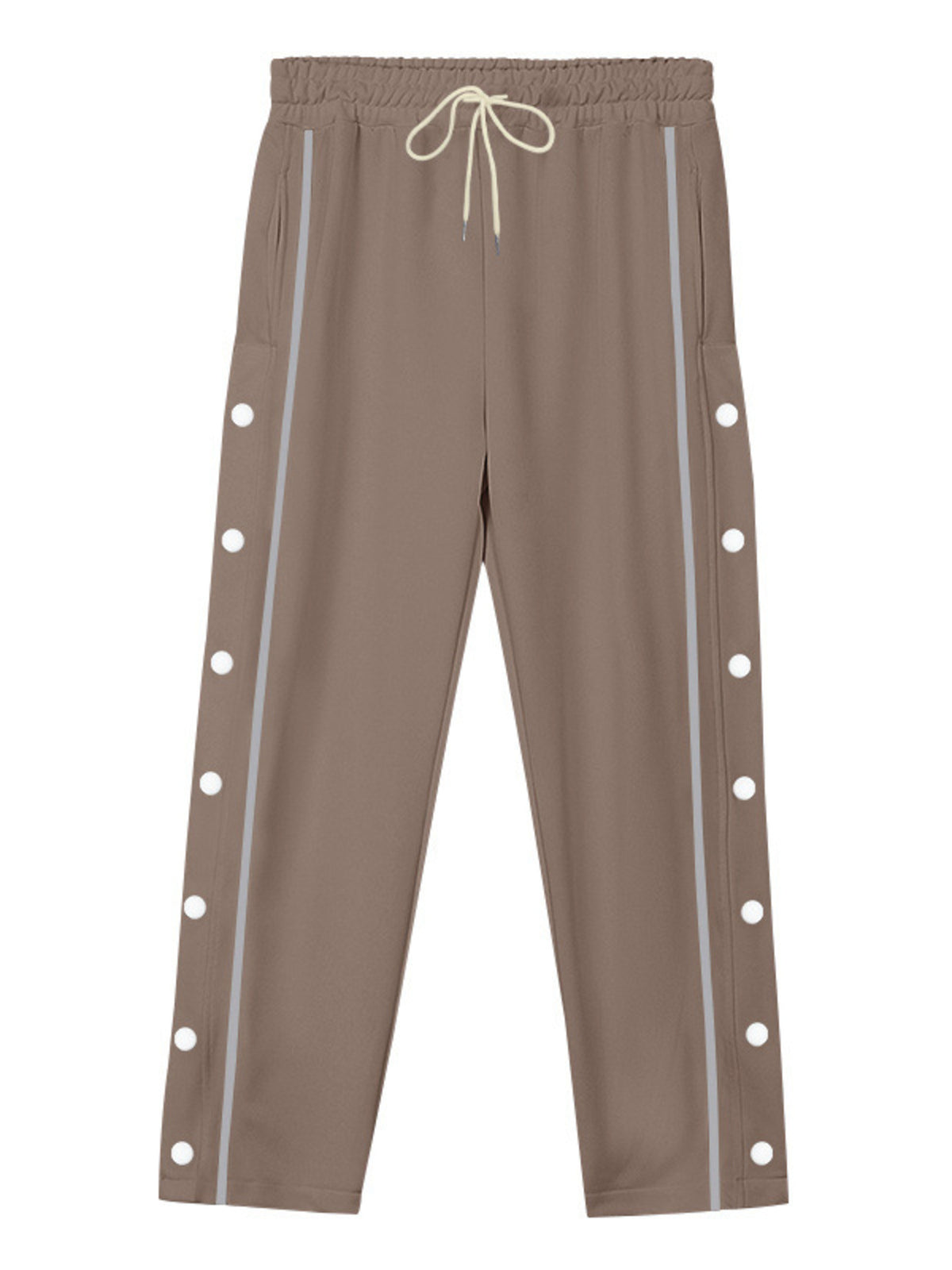 Men's Full Size Side Snap Button Pants Plus Size