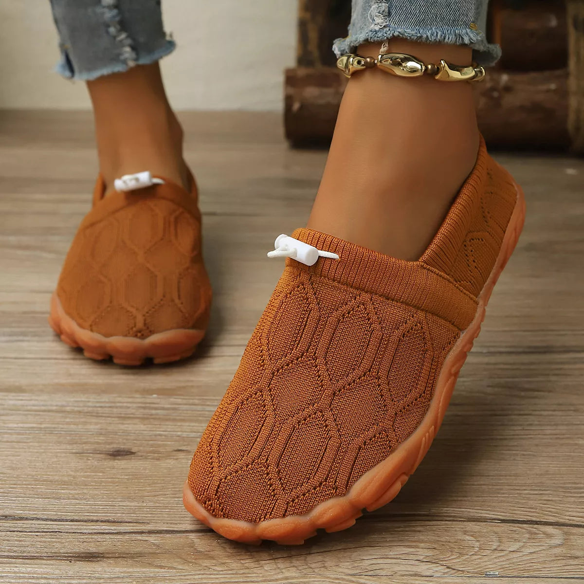 Round Toe Breathable Slip-Ons - Lilixa.store