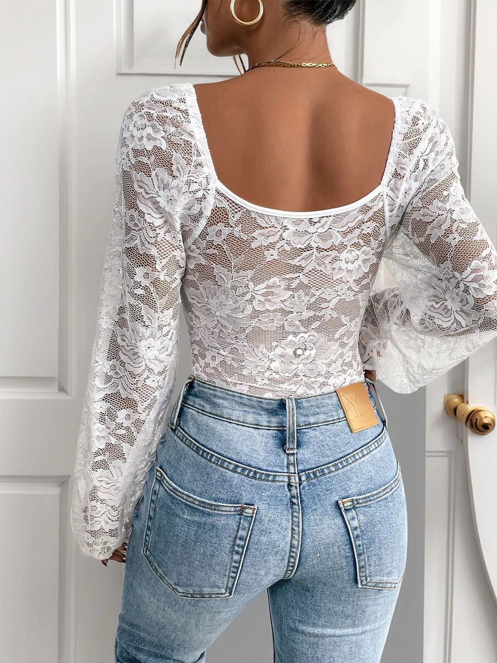 Lace Long Sleeve Bodysuit - Lilixa.store