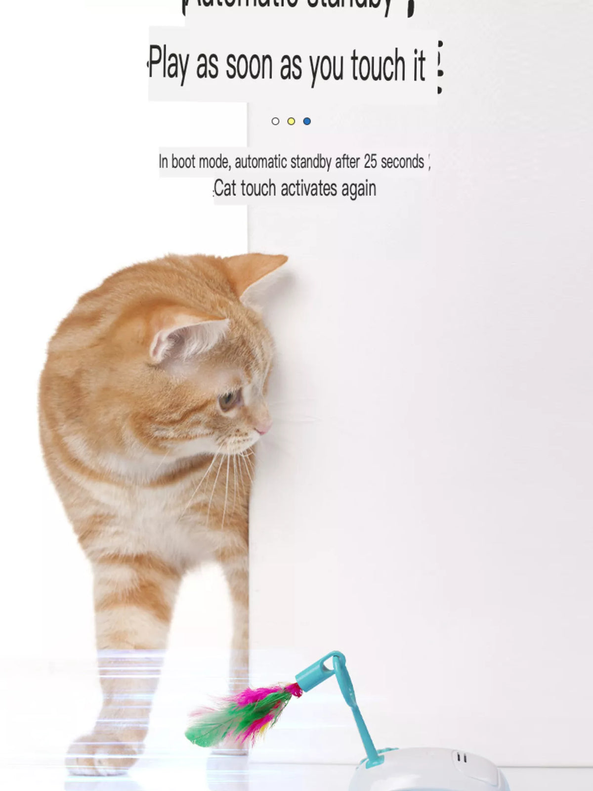 Interactive Self-Rotating Pet Teaser Toy - Lilixa.store