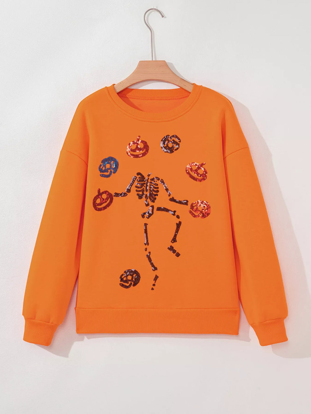 Dancing Critters Sequin Halloween Crewneck Sweatshirt - Lilixa.store
