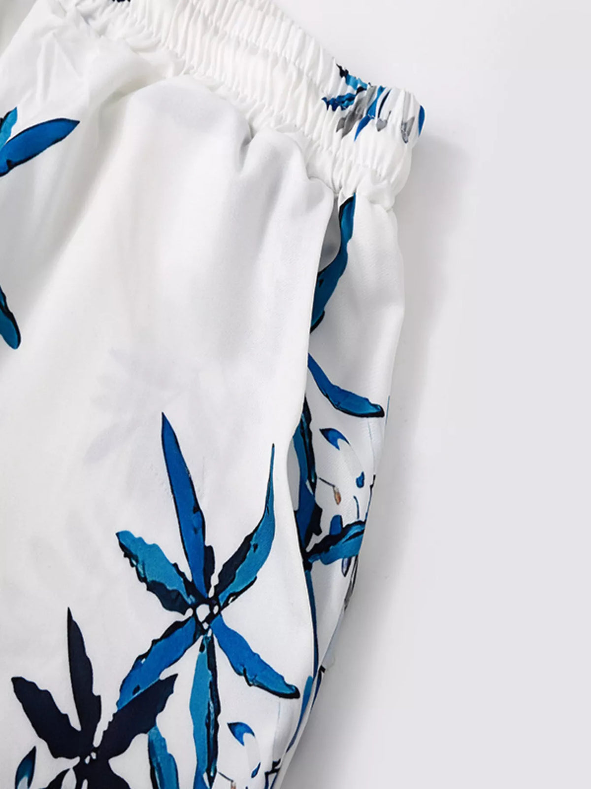Men's Full Size Tropical Print Short Sleeve Shirt and Shorts Set Plus Size - Lilixa.store