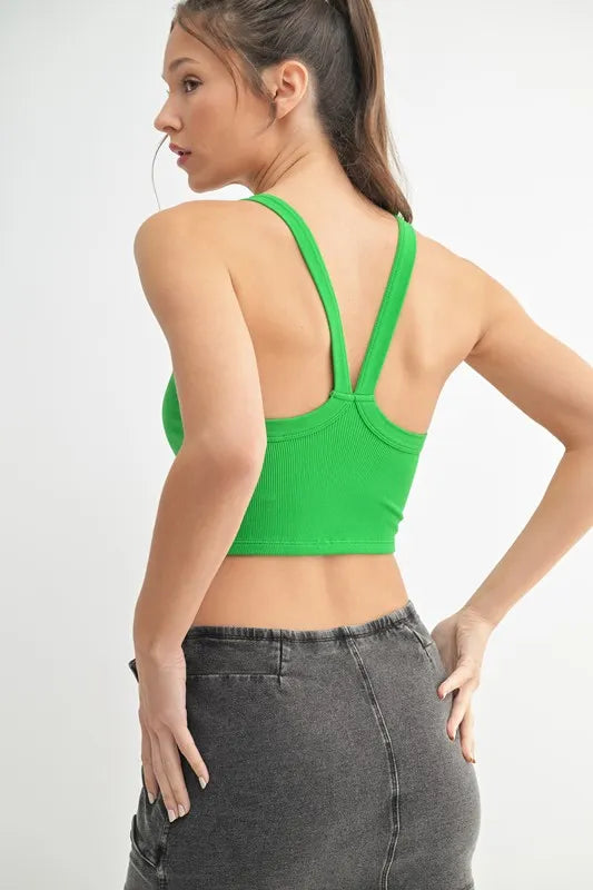 MONO B Seamless Solid Cami - Lilixa.store
