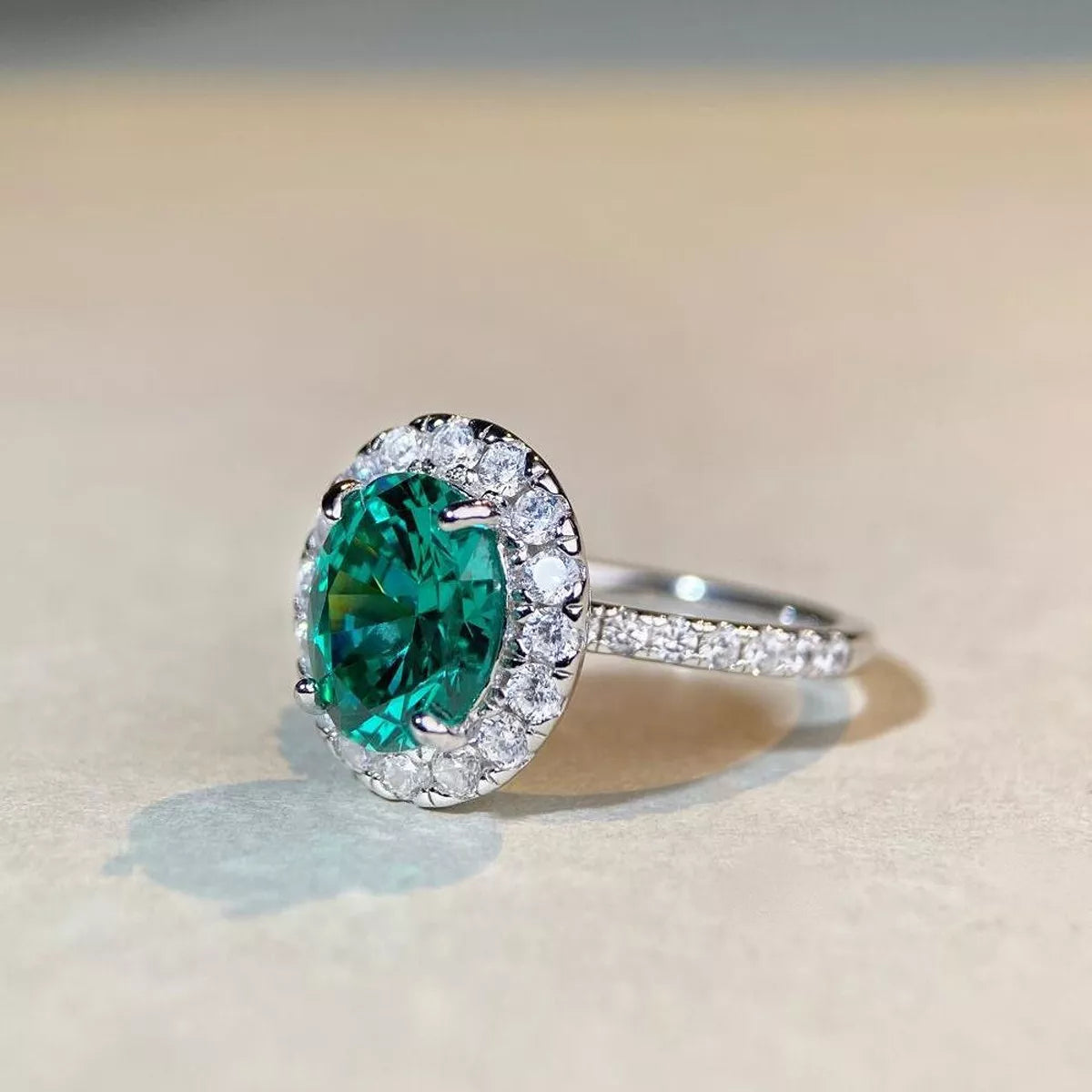 925 Sterling Silver Oval Zircon Ring - Lilixa.store