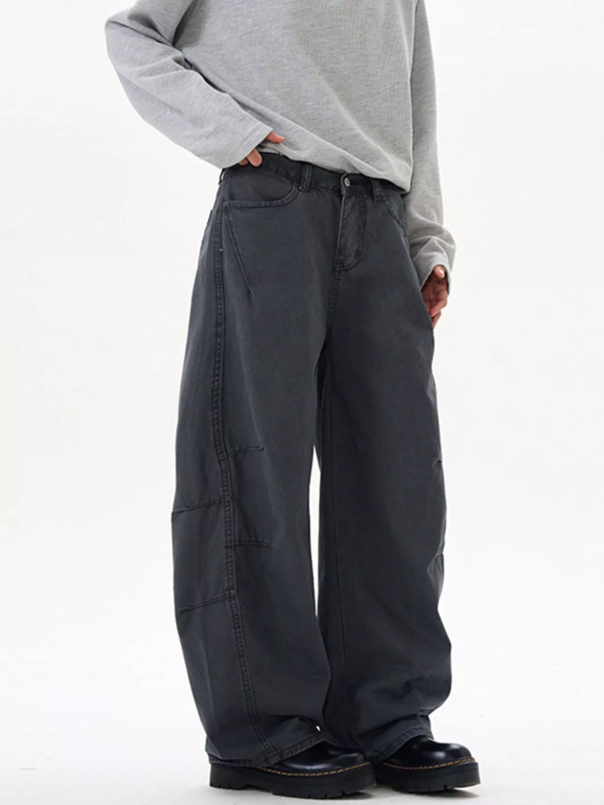 Men's Wide Leg Pocketed Pants, view 6