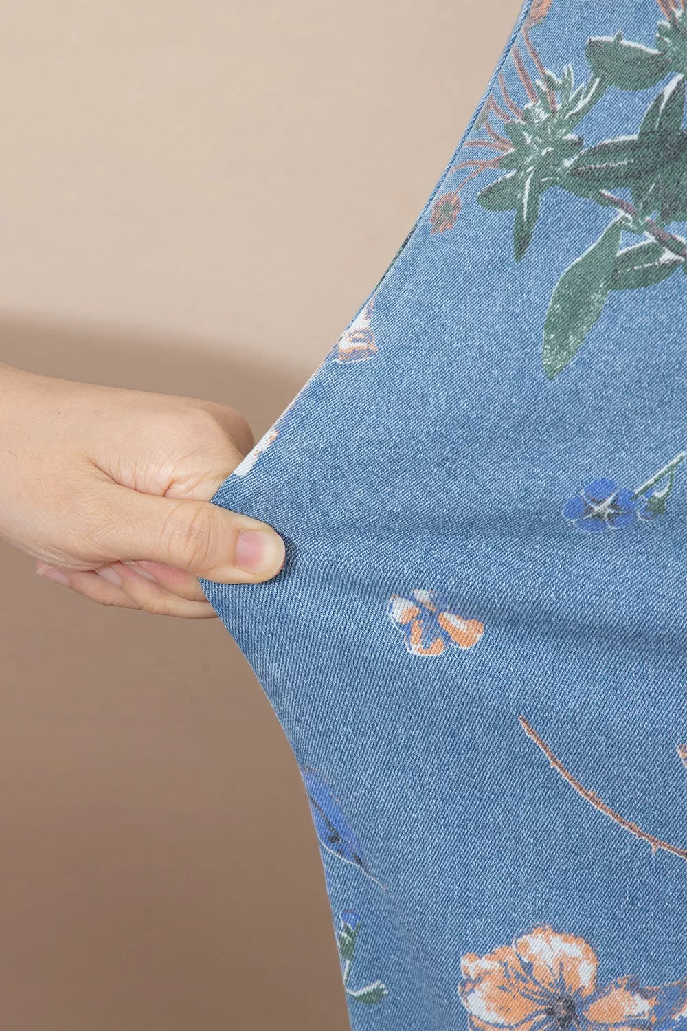 Floral Print Wide-Leg Jeans - Lilixa.store